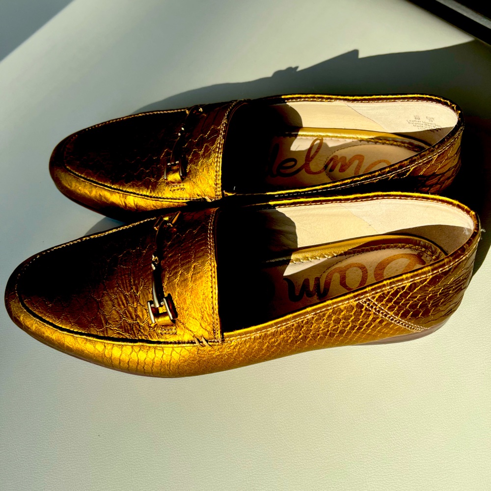 Sam Edelman Loafers Gold Size 9